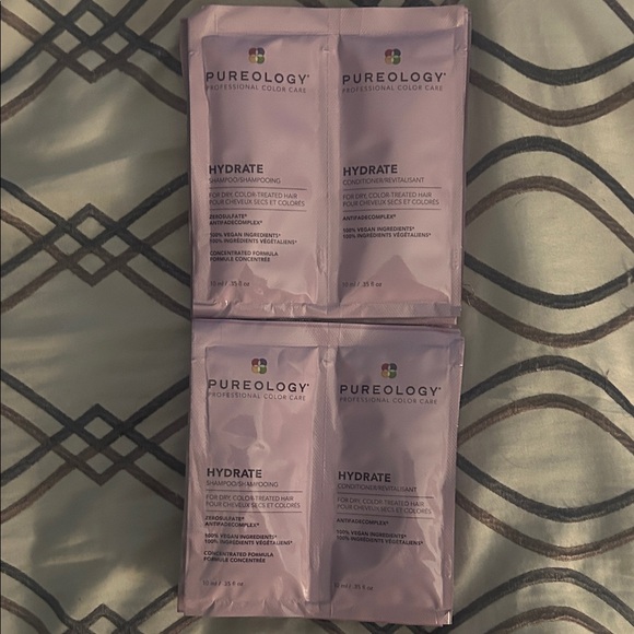 x10 Pureology Hydrate Shampoo & Conditioner Packets (10 sets) - Picture 1 of 11